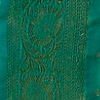 Turquoise Green Saree with Peacock Patterns